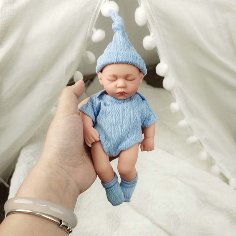 Bambola Reborn da 20CM Morbida e Corpo Intero in Vinile Bambola Reborn da 7,87 Pollici Realistica Carina Mini Bambola Neonato Giocattoli Per Adulti Regali di Compleanno