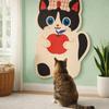 Felt Cat Scratcher Cartoon Scratching Pad Self-adhesive Cat Scratch Sticker  for Couch Walls