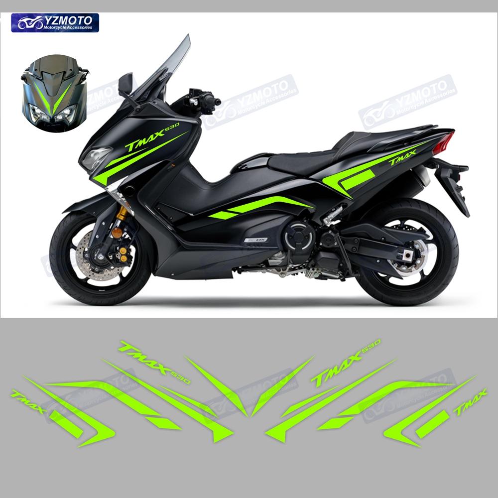For Yamaha TMAX530 2017 2018 2019 TMAX Motorcycle Accessories Full Car Racing Fairing Sticker Waterproof Body Decal Stickers Kit