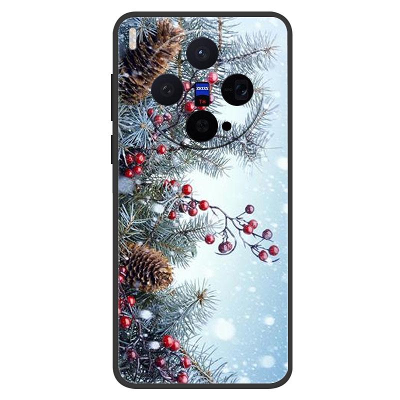 For Vivo X300 X300Pro X200 FE X200Pro X200Ultra X200 Pro Mini X200S Case Christmas Painted Phone Cover Soft Silicone TPU Shell