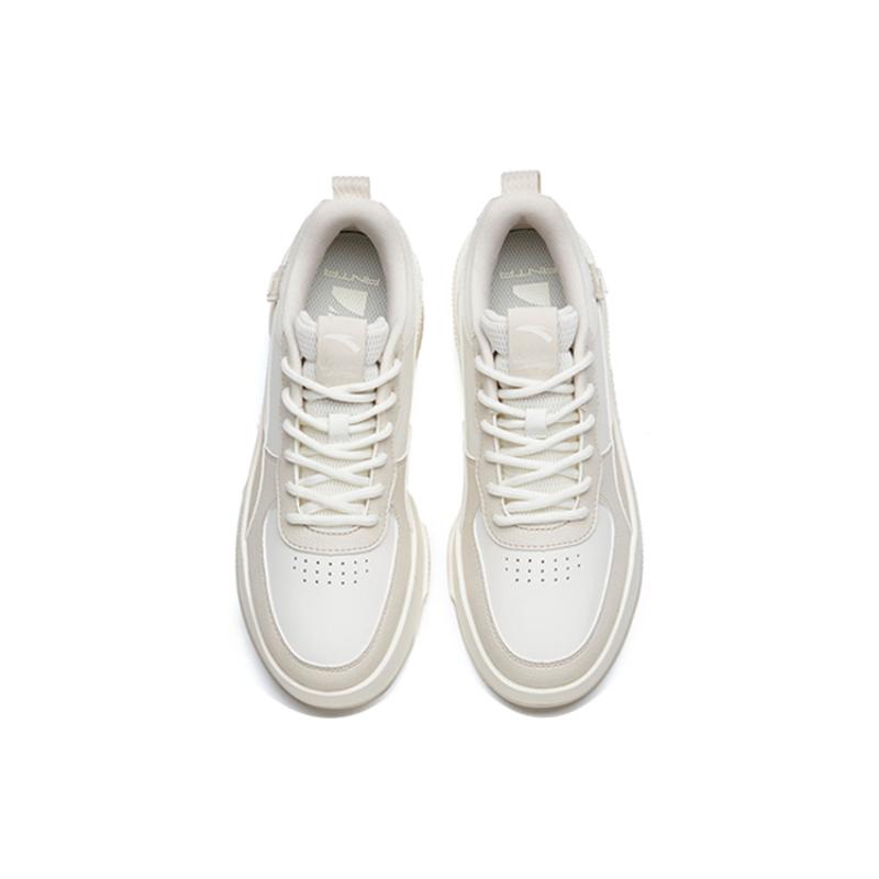 ANTA Skateboard Shoes Women's Low top White/Gray Sneakers 922228012-3