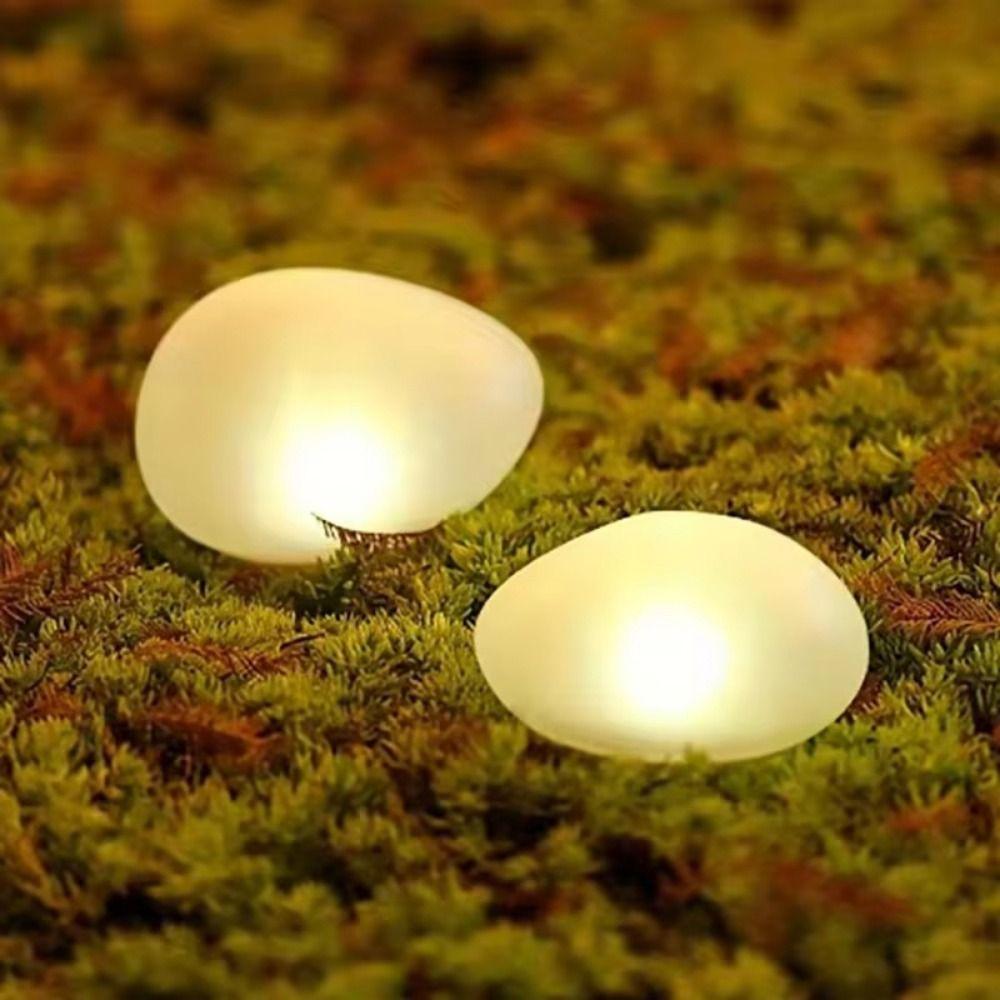 Cobblestone Shaped Solar Stone Lamp Energy Saving Solar Lawn Lamp LED Solar Light  Garden
