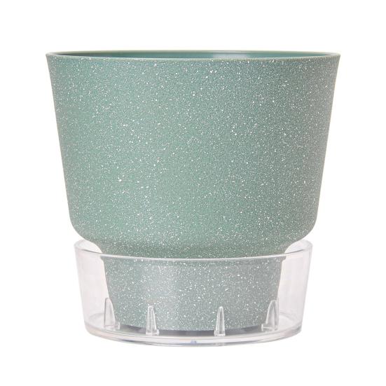 Self-Watering Flowerpot Plant Pot with Visual Reservoir Drainage Hole Self Watering Planter with Absorbent Rope for Indoor Outdoor Plants