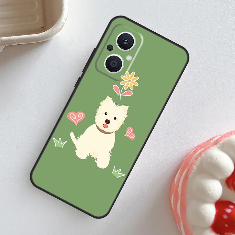 

West Highland Terrier Westie Case For OPPO Reno 10 Pro 11F 4Z 5Z 8T 4 5 6 7 8 Lite OPPO Find X2 X3 Neo X5 X6 Pro Cover OPPO Find X5 Pro