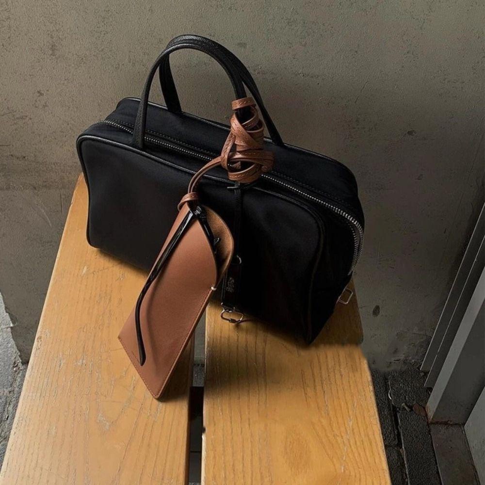 Halter String Chain Pu Leather Eyeglasses Case Korean Style Sunglasses Storage Clip Female