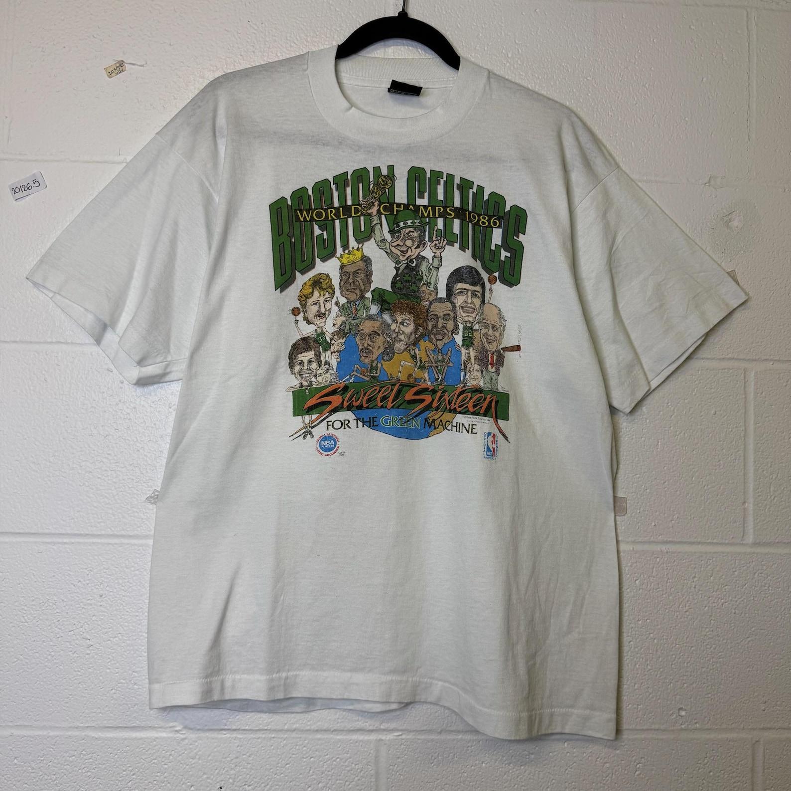 1986 Boston Celtics Sweet Sixteen T shirt Sz XL (B2572) S