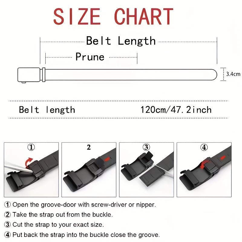 Men's Belt Premium Automatic Buckle Canvas Belt Durable Tactical Workwear for Men - Stylish Outdoor Pants Belt with Quick-Releas