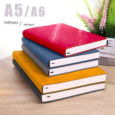 A5/A6 Notizbuch Verdicktes Business PU Notizblock Schafsleder Studenten Notizbuch Liniert Tägliches Notizbuch 160Seiten/240Seiten