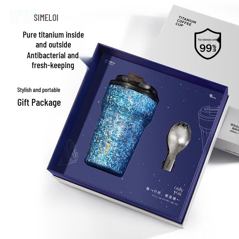 SIMELO Starship Edition Pure Titanium Fresh Brew Coffee Cup