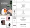 Compact 110V Touchscreen Electric Heater for Quick Desk and Home Use