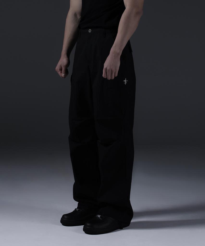 CARMID Glory Wide Curved Parachute Cargo Pants [Black]