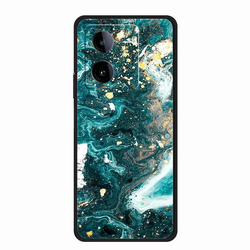 Phone Cover For Vivo iQOO Z8 5G Cases 6.64" Marble Soft TPU Silicone Para for Vivo iQOO Z8 V2314A 2023 Back Case Bumper Fundas