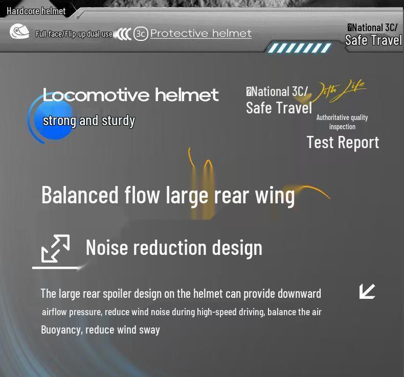 DOT Certified Flip-Up Full Face Motorcycle Helmet for All-Season Safety