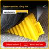 Anti-Slip Rubber Wheel Chocks & Wooden Ramp Pads - Portable Car Anti-Roll Stoppers