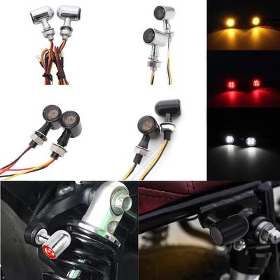 8mm Motorcycle Accessories LED Turn Signal Light Bullet Indicator Amber Flashing Lamp For Harley Kawasaki Yamaha Clignotants Led