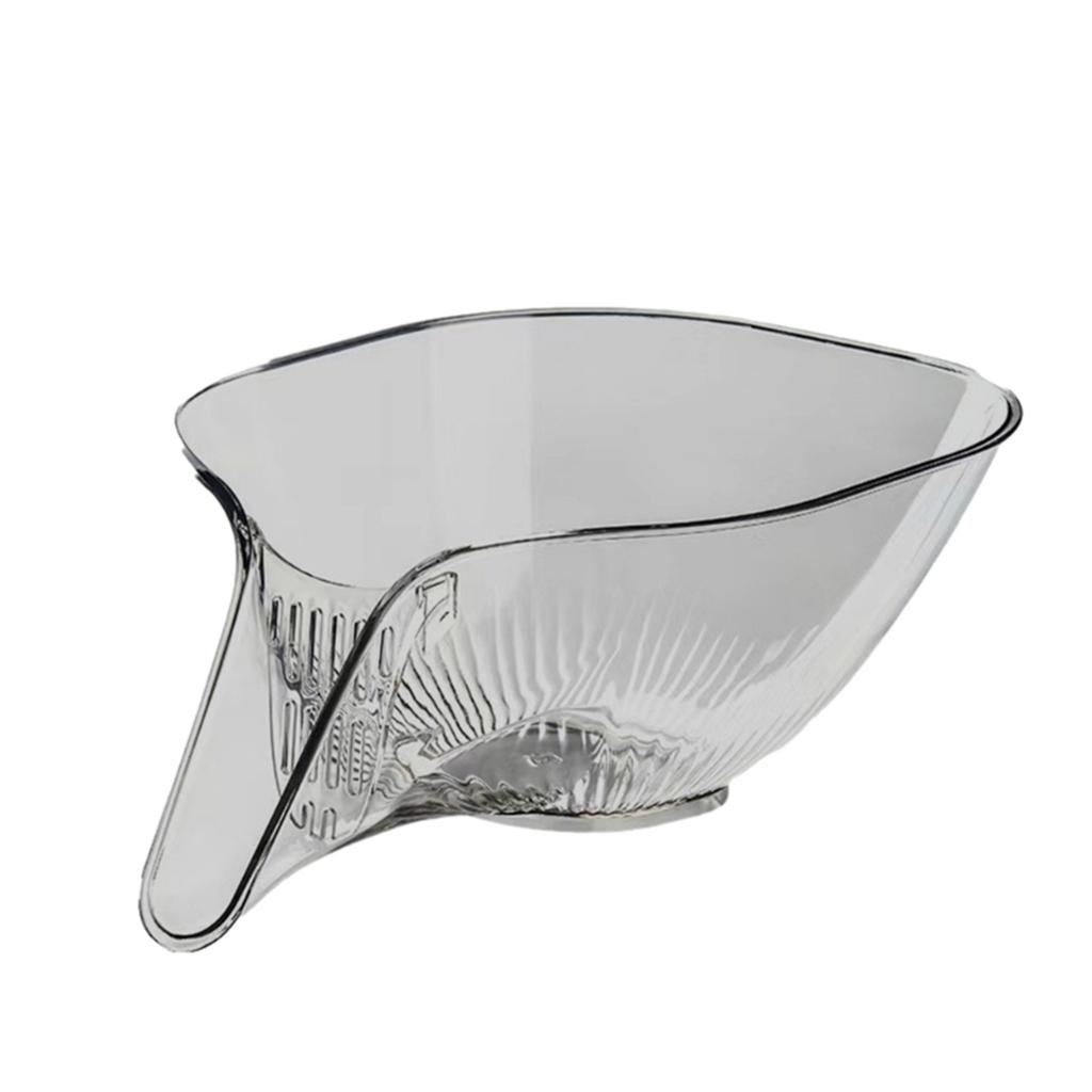 Versatile Acrylic Vegetable Cleaning Basket Kitchen Sink Colander Vegetable Fruit Colander Great for Home and Restaurant
