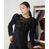 Jill by Jill Stuart Casual Beaded Mini Black Dress, Dress, Women's,