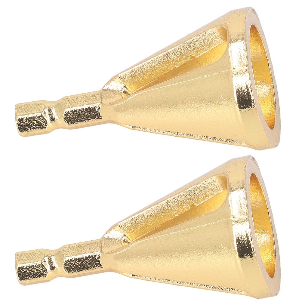 2pcs Deburring External Chamfer Tool Remove Burr Quick Release Hex Shank 3 Slot Deburring Chamfer