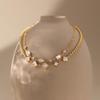 Wanxing 18K Gold Stainless Steel Teardrop Zircon Bracelet - Versatile, High-End European & American Jewelry