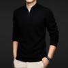 Men's 2025 Thick Wool Zipper Cardigan - Stand Collar Waffle Knit Sweater
