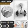 1/2/4PCS Heavy Duty Vacuum Suction Hooks No Drill Seamless Stainless Steel for Entryway Door Coat Hat Key Hanging