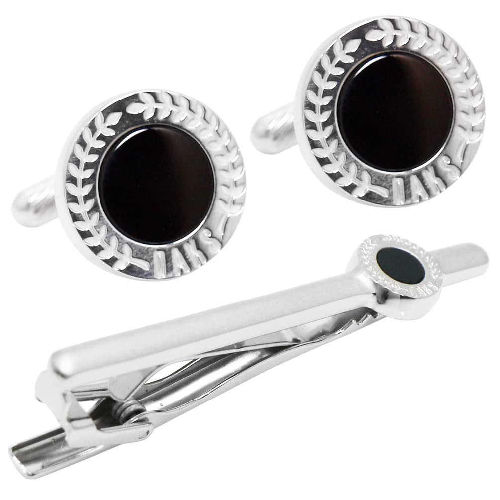 

Набор запонок и булавок для галстука DAKS Onyx Stone dc10120st черного цвета