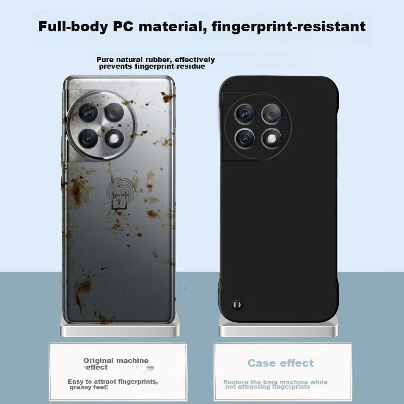 POZZO Ultra-Thin Matte Case for OnePlus Ace2 Pro, Borderless Shockproof Heat Dissipation Phone Cover, Simple Trendy Style Night Sky Black]