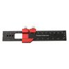 Woodworking Ruler Pocket Ruler Layout Tool Aluminum Alloy Ruler with Slide Stop