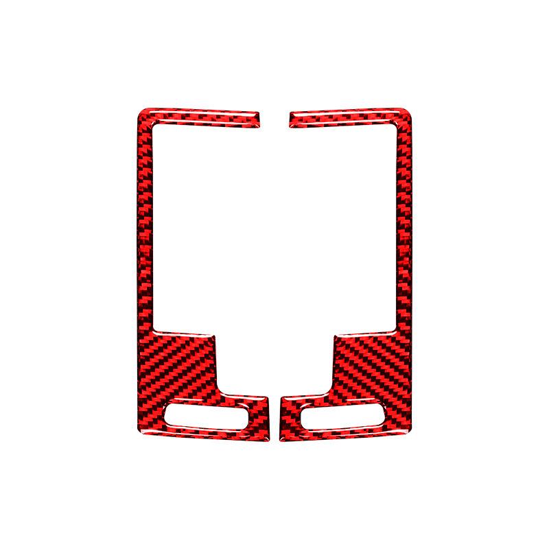 Carbon Fiber Car Central Control Air Outlet Vent Trim Frame Decorative Sticker For Nissan 350Z 2006-2009 Interior Accessories