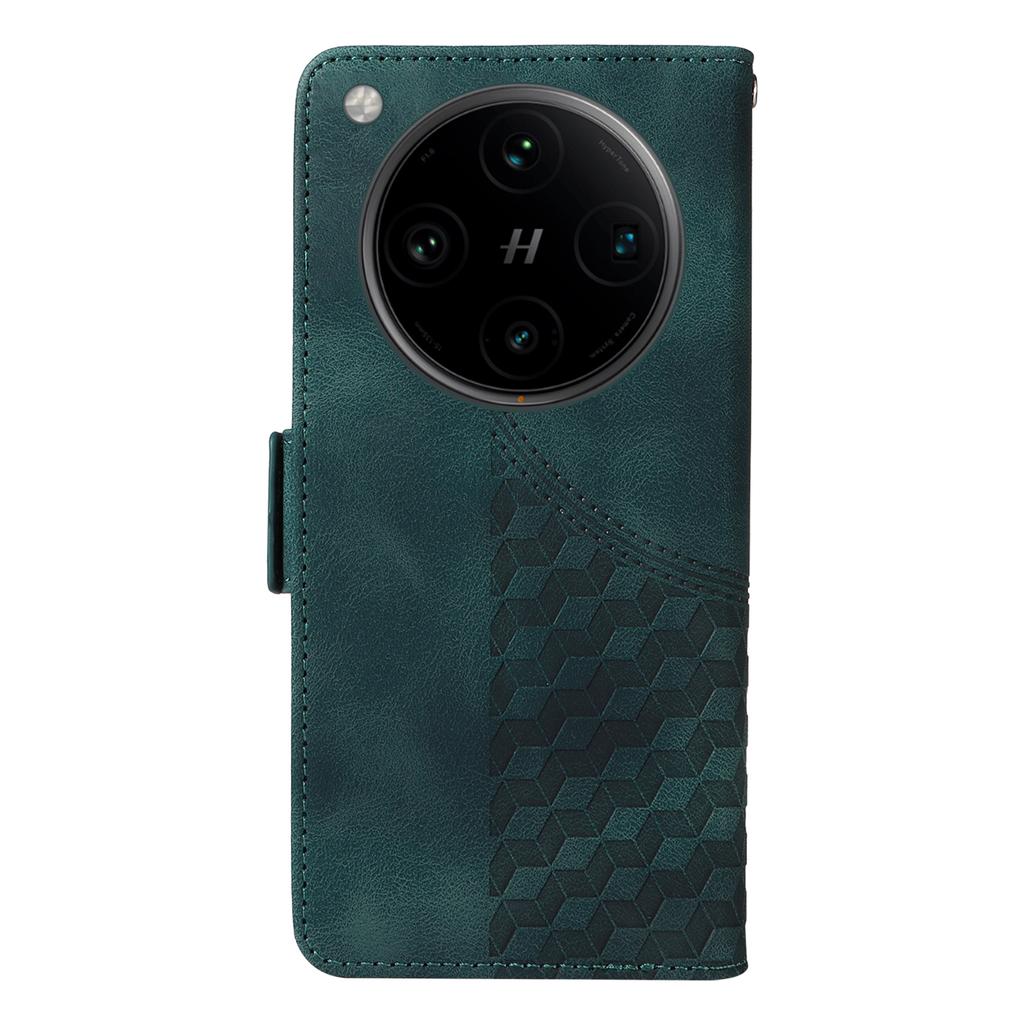 For Oppo Find X8 Pro 5G Case PU Leather Phone Cover Rhombus Starry Imprinted