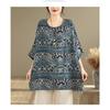 DIMANAF Women Plus Size New T-Shirt Flower Print Loose Casual Lady Tops Tees Shirts Oversize Summer 2026