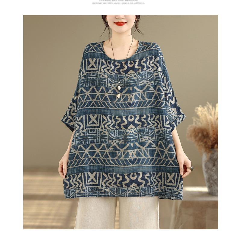 DIMANAF Women Plus Size New T-Shirt Flower Print Loose Casual Lady Tops Tees Shirts Oversize Summer 2026