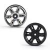 4Pcs 5.2CM Quality Metal Car Model Wheel Rims Hub High Strength for 1Celsius10 RC (black)
