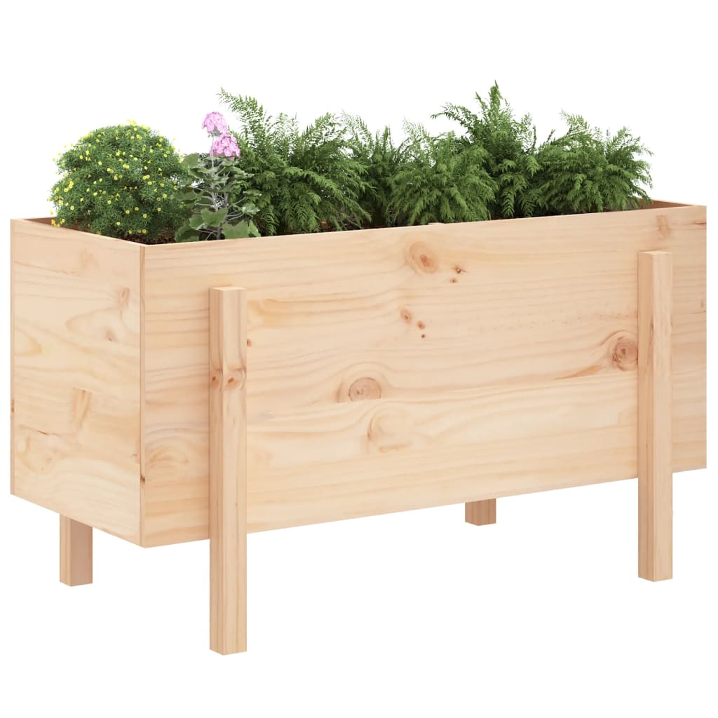 Raised Garden Bed 101x50x57 cm Solid Pine Wood