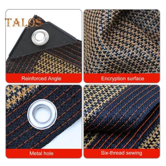 Sunshade Net Reusable Mesh Shade Cloth Tarp Tear-resistant Sunshade Mesh with Reinforced Grommets for Garden Greenhouse Patio Outdoor Sun Protection