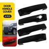 -2024 Fit Super Duty Ford F-150 Gloss Handle Door Black Covers Front 4X Rear