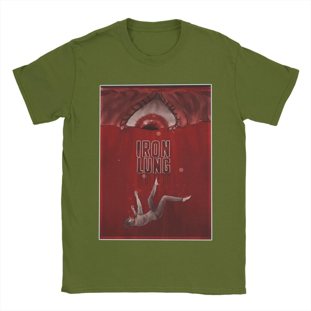 ŽELEZNÉ PLÍCE 2026 vintage Bavlněné tričko Pro muže Letní Y2K Retro trička Kulatý výstřih Trendy trička Oversize s potiskem