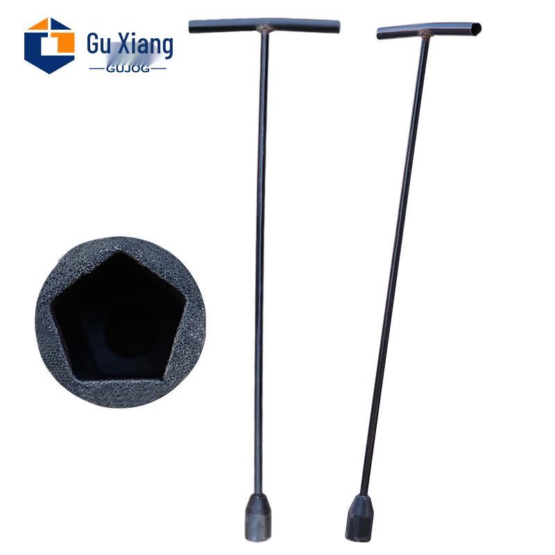 Underground Fire Hydrant Wrench Black Pentagonal 23mm Opening