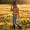 Soft Felt Cowgirl Hat Wide Brim Sun Hat Fashion Riding Hat  Theme Party