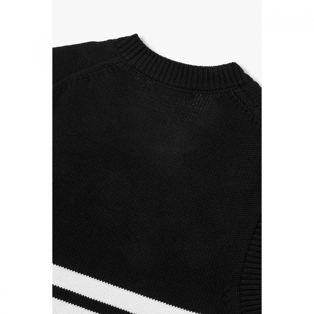 Studio Tomboy Stripe Knit Vest  9106152100ct 