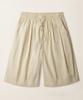 JEMUT Norman Deep Tuck Linen-Like Shorts Beige Kjsp2614