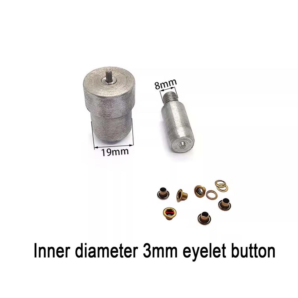 1.5~12mm Eyelet Button Hand Pressing Mold, DIY Eyelet Button Manual Installation Dies
