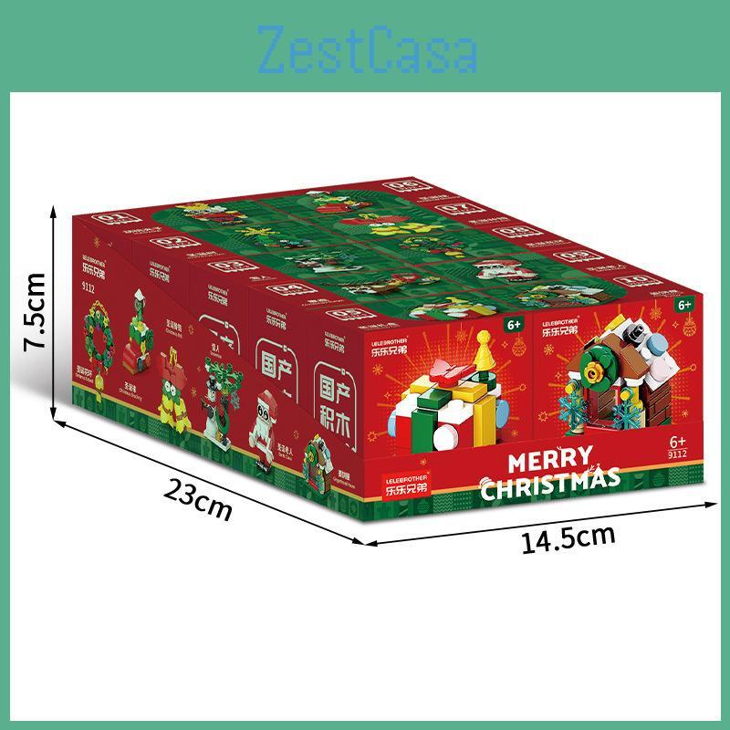 Santa Claus Reindeer Christmas Series Tree Builder Set With Abs Plastic Blocks For Kids And Diy Fun