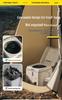 Portable Folding Odor-Proof Camping Toilet Stool for Adults