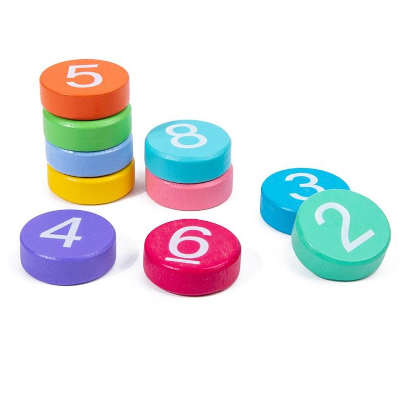 1 zestaw drewnianych zabawek matematycznych dopasowujących poznawczo dodawanie odejmowanie operacja zabawka Montessori kształt gąsienicy koralik edukacyjne zabawki