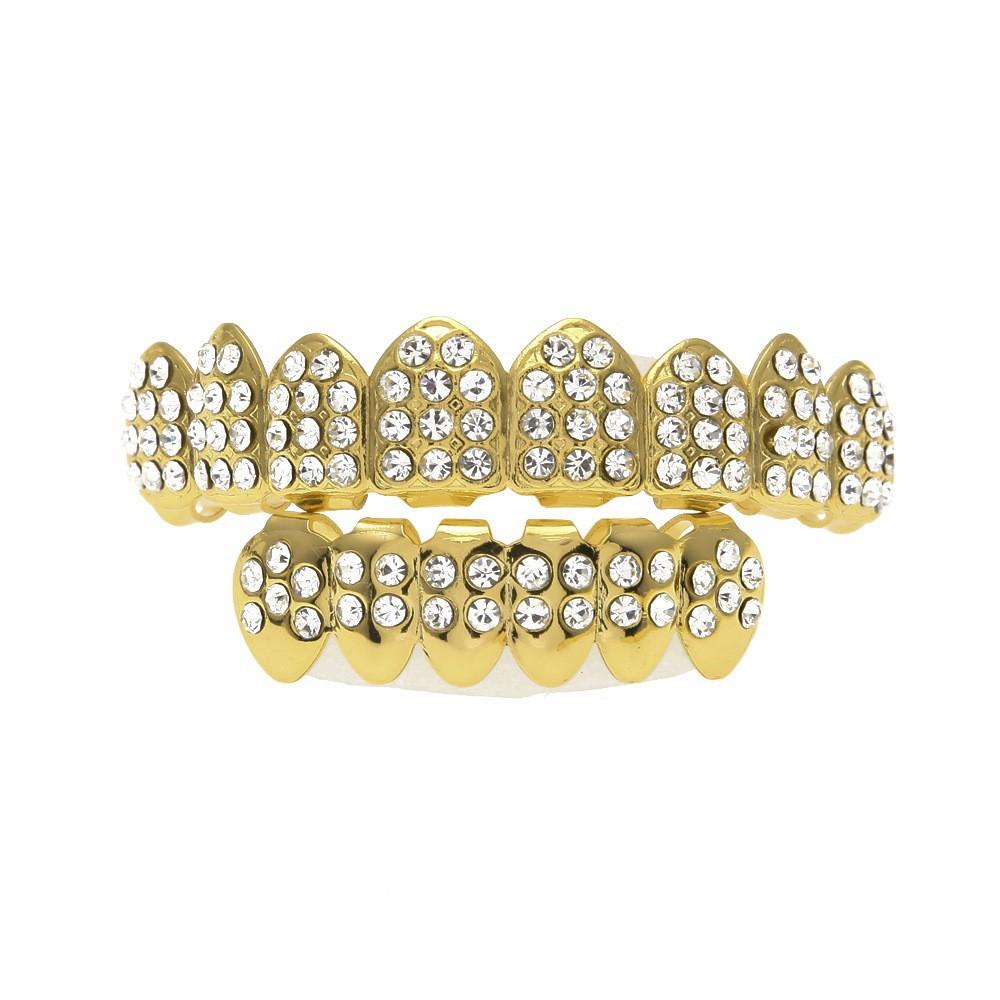 Factory Direct Jewelry Braces Diamond Plated Rap Braces Teeth Grills