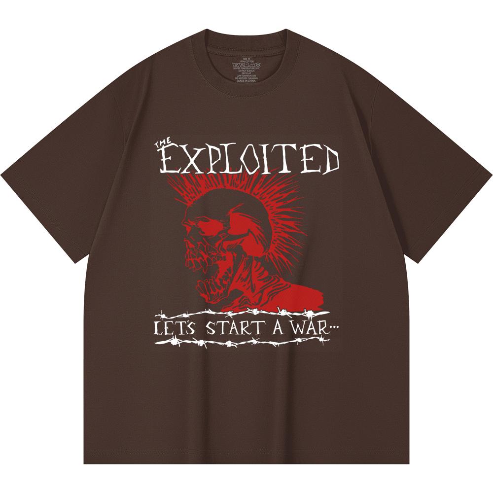 T-shirt Heavy Metal 100% Cotone 230 Gsm Stampa Band Rock Musica Popolare Unisex T-shirt Pesante in Cotone
