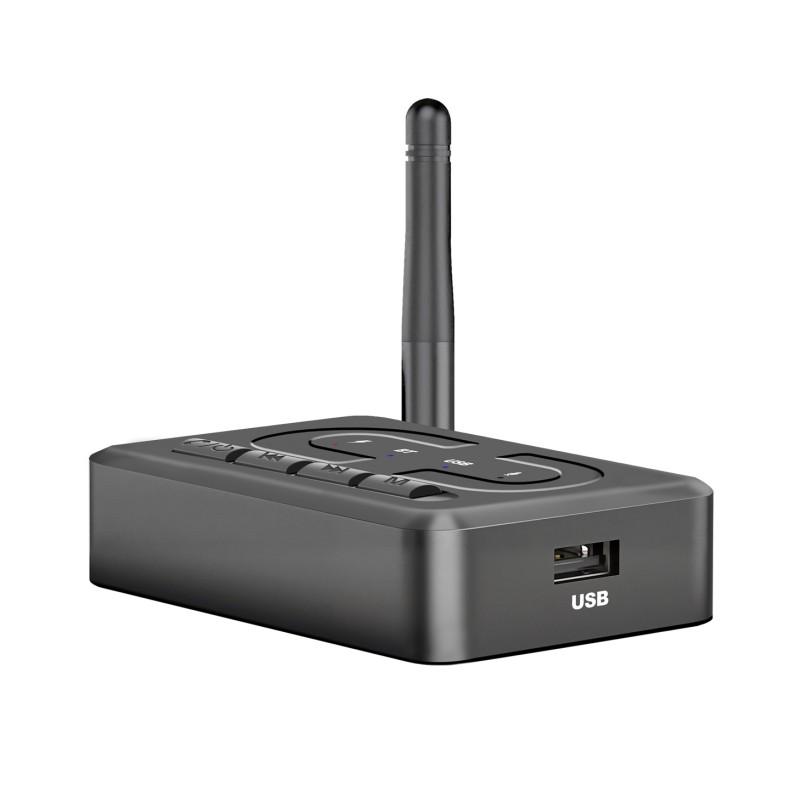 Bluetooth 6.0 Audio Receiver 3.5mm AUX RCA With Mic HIFI Stereo Wireless Adapter Support USB U-Disk For Car Speaker Amp