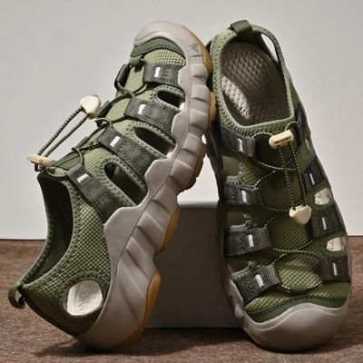 2025 Quick Dry Wading Aqua Sandals Original Men Breathable Hollow Out Shoes New Non-Slip Male Summer Sneakers