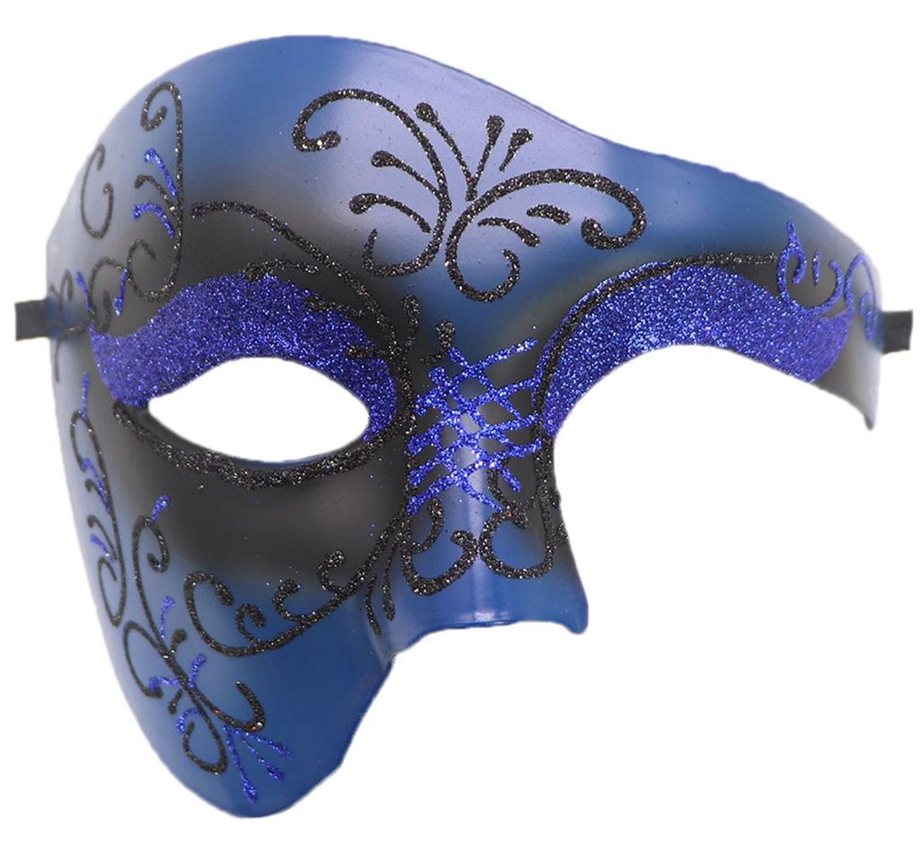 Maskenmaske Vintage Phantom der Oper Einäugiges Halbgesichtskostüm